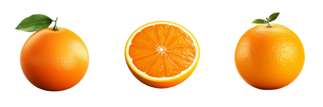 Bold and Vibrant Orange Full Body Render - Isolated on Transparent Background