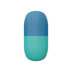 3D Medicine Pill Capsule