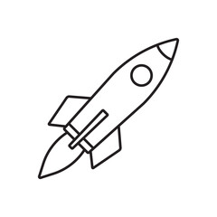 rocket icon vector