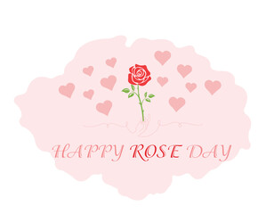 Happy Rose day vectore illustration,