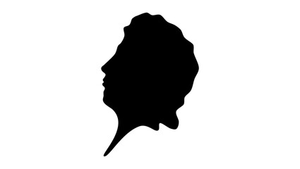 Percy Bysshe Shelley, black isolated silhouette