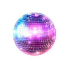 Disco magic, sparkling ball isolated on transparent background