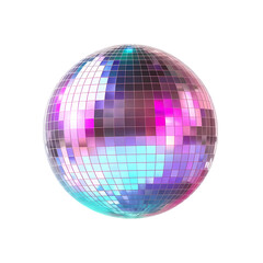Disco magic, sparkling ball isolated on transparent background - obrazy, fototapety, plakaty