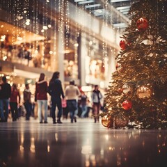 ショッピングモールのクリスマスツリー