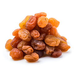 Raisins isolated on white background 