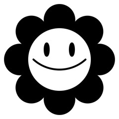smiley glyph icon