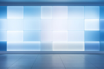 Original minimalist and cozy background, interior empty space, lights, for design or creative work