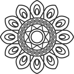Flower Mandala Line