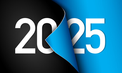 2025 Happy New Year Background Design. - obrazy, fototapety, plakaty