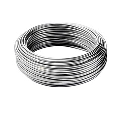 Metal wire isolated on transparent background