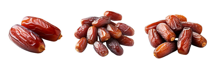 Exquisite Collection of Fresh Dates on Transparent Background