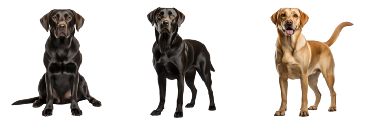 Captivating Labrador Retriever: Full Body Isolated on Transparent