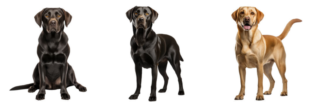 Captivating Labrador Retriever: Full Body Isolated on Transparent