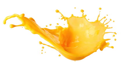 Melted cheese splash cut out