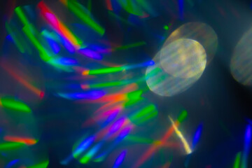 Multicolored rainbow large bokeh effect background