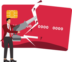 Cutting credit card, Banking, Bankruptcy, Budget, Business
