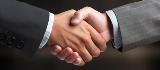 Handshake during office meeting