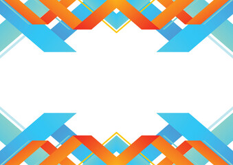 geometric theme design white background