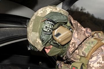 Portrait of a ukrainian soldier