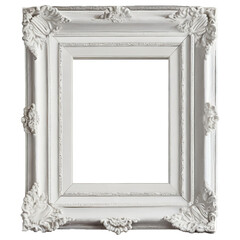 white antique picture frame