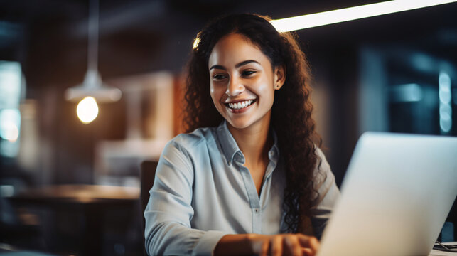 Smile of a businesswoman.