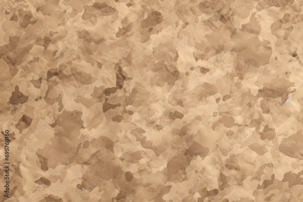 Poster Camouflage wallpaper featuring a brown and white pattern with a blue dot. Perfect for adding a touch of style and uniqueness to any room