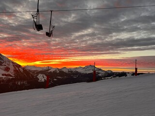 coucher de soleil Avoriaz