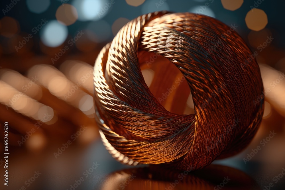 Canvas Prints A close-up view of a ring resting on a table. Perfect for jewelry advertisements or wedding-related designs