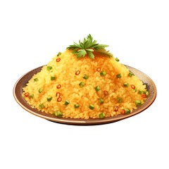 Couscous isolated on transparent background