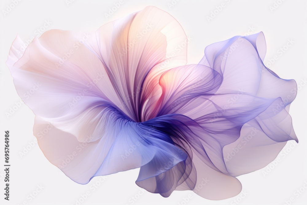 Aufkleber A detailed view of a flower on a plain white background. Suitable for various applications