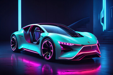 car with futuristic style