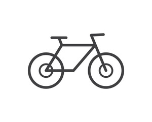 Bicycle exercise icon vector symbol isolated 