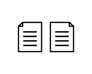 Document page icon vector set symbol design illustration