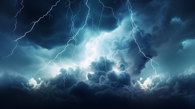 Close up of Thundercloud and Lightning