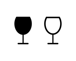 Wine glass drink icon vector symbol design isolated