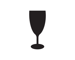 Wine glass drink icon vector symbol design isolated