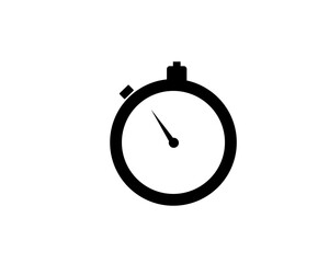Timer clock icon vector symbol isolated illustration