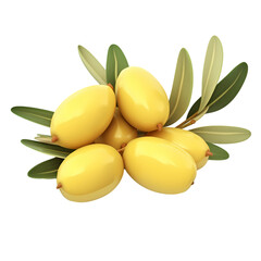 Jojoba oil isolated on transparent background