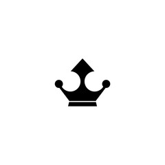 Crown icon isolated on white background. 