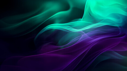 Obraz premium Beautiful luxury 3D modern abstract neon red purple green background composed of waves with light digital effect in futuristic style.