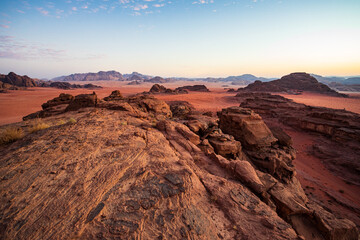 Fototapeta na wymiar Deserto Wadi Rum, Giordania