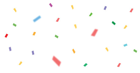 Sparkling Confetti falling, party streamers and confetti