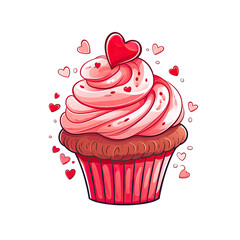 valentine cupcake