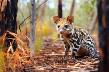 A quoll in the natural habitat