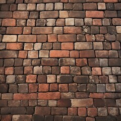 Naklejka premium Brick floor background, texture