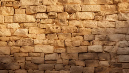 Keuken spatwand met foto close-up ancient  stone wall © Kritchanok