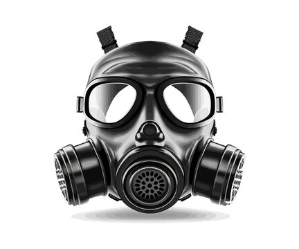 Gas mask. Vector illustration design.