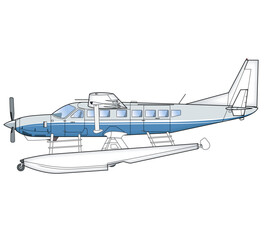 Einmotoriges Wasserflugzeug