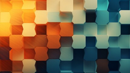 An abstract honeycomb background with a balanced color scheme, providing an aesthetically pleasing canvas for various designs