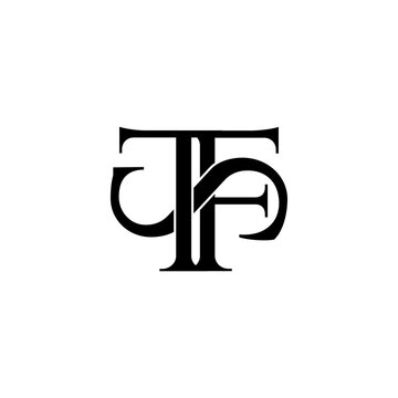 tfs lettering initial monogram logo design